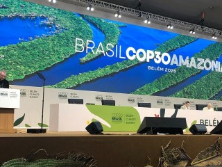 Đức Hồng Y Pietro Parolin tại COP30 (Ảnh: Vatican News)