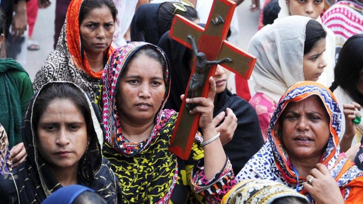 Các Kitô hữu ở Pakistan biểu tình phản đối bạo lực (Ảnh: ANSA)