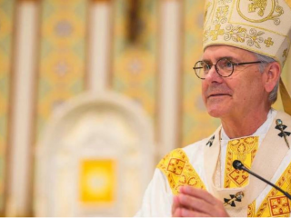 Đức Tổng Giám mục Paul S. Coakley chia sẻ trong Thánh lễ tại Nhà thờ Chính tòa Oklahoma City năm 2021 (Ảnh: Tổng Giáo phận Oklahoma City)