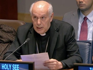 Đức Tổng giám mục Gabriele Caccia tại Trụ sở Liên Hiệp Quốc ở New York