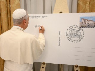 Đức Thánh Cha Lêô XIV thăm Học viện Giáo hoàng tại Rôma  (Ảnh @Truyền thông Vatican)