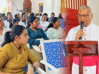 Giám mục Raymond Wickramasinghe khai mạc hội thảo “Tái khám phá nhân tính trong kỷ nguyên trí tuệ nhân tạo” tại Giáo phận Galle, Sri Lanka, vào ngày 6 tháng 6 năm 2026 (Ảnh: RVA)