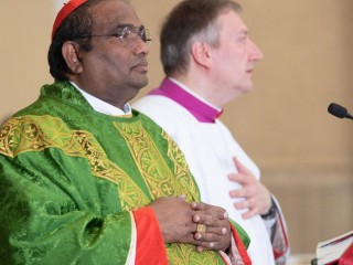 . Chủ tịch Hội đồng Giám mục, Đức Hồng y Anthony Poola (Ảnh: Truyền thông Vatican)
